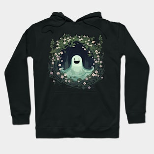 Forest Ghost Spooky Anime Halloween Cherry Blossom Flower Hoodie